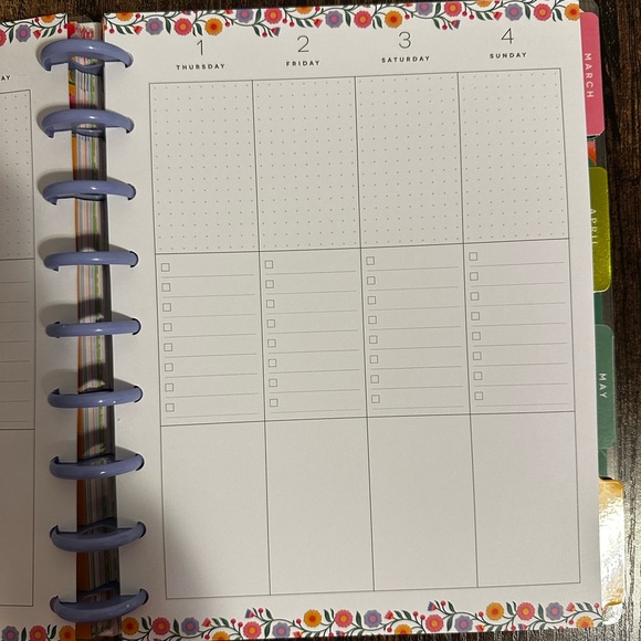 Happy Planner 18-Month Classic Disc Bound Planner- Bloom & Glow Jul '25 - Dec 26 - Picture 9 of 14